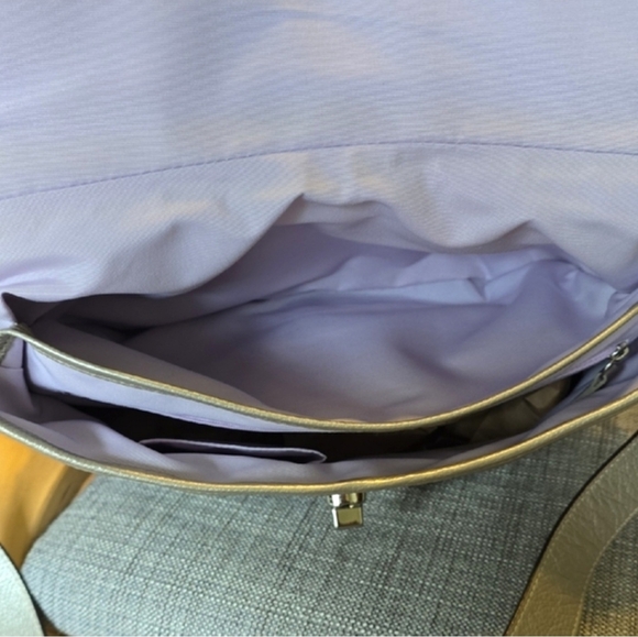 Coach Metallic Leather Flap Duffle Bag - Picture 6 of 13